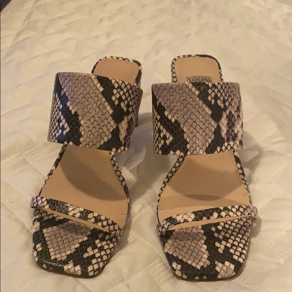 Heeled mules snakeskin - Picture 1 of 3
